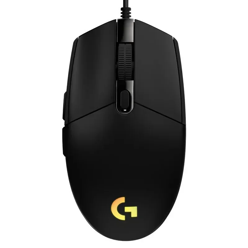 עכבר משחק מחובר Logitech G203 LIGHTSYNC עם תאורת RGB, 6 כפתורים ניתנים לתכנות, 8000 DPI מעקב מדויק