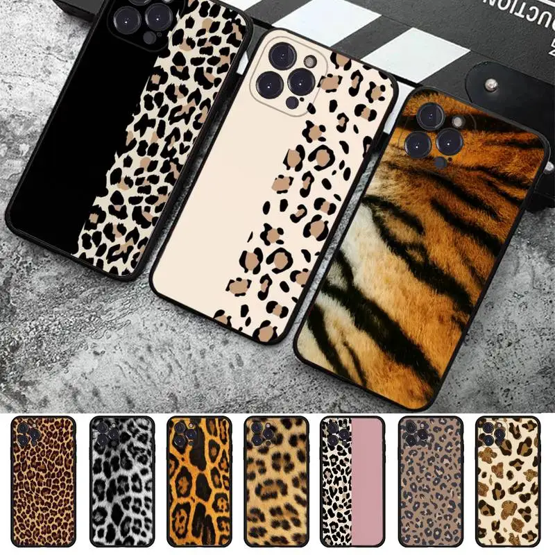 Coque de téléphone en Silicone souple, imprimé tigre et léopard, à la ...