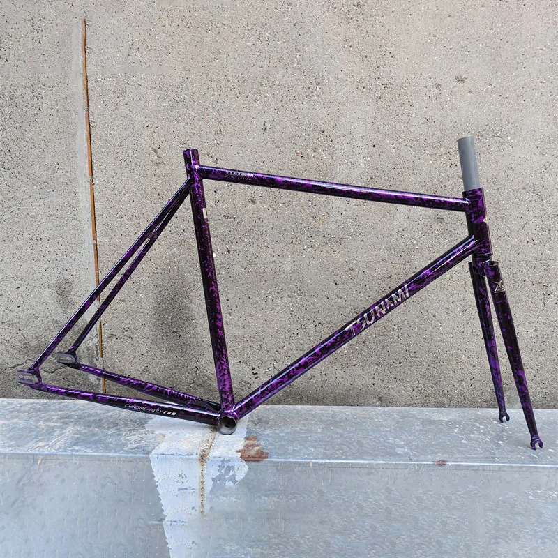 ピストバイク スチールフレーム 700C 700C 自転車フレーム クロムモリブデン鋼津波 SNM4130 固定ギアピスト