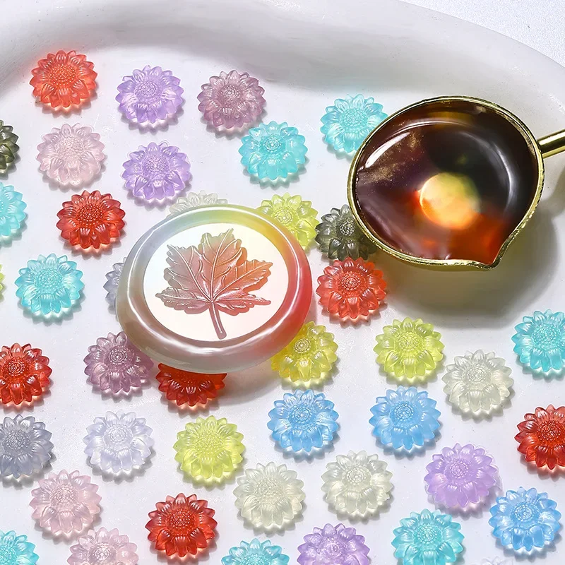 Semi Translucent Wax Beads Sticks for Wedding Seals Handicrafts