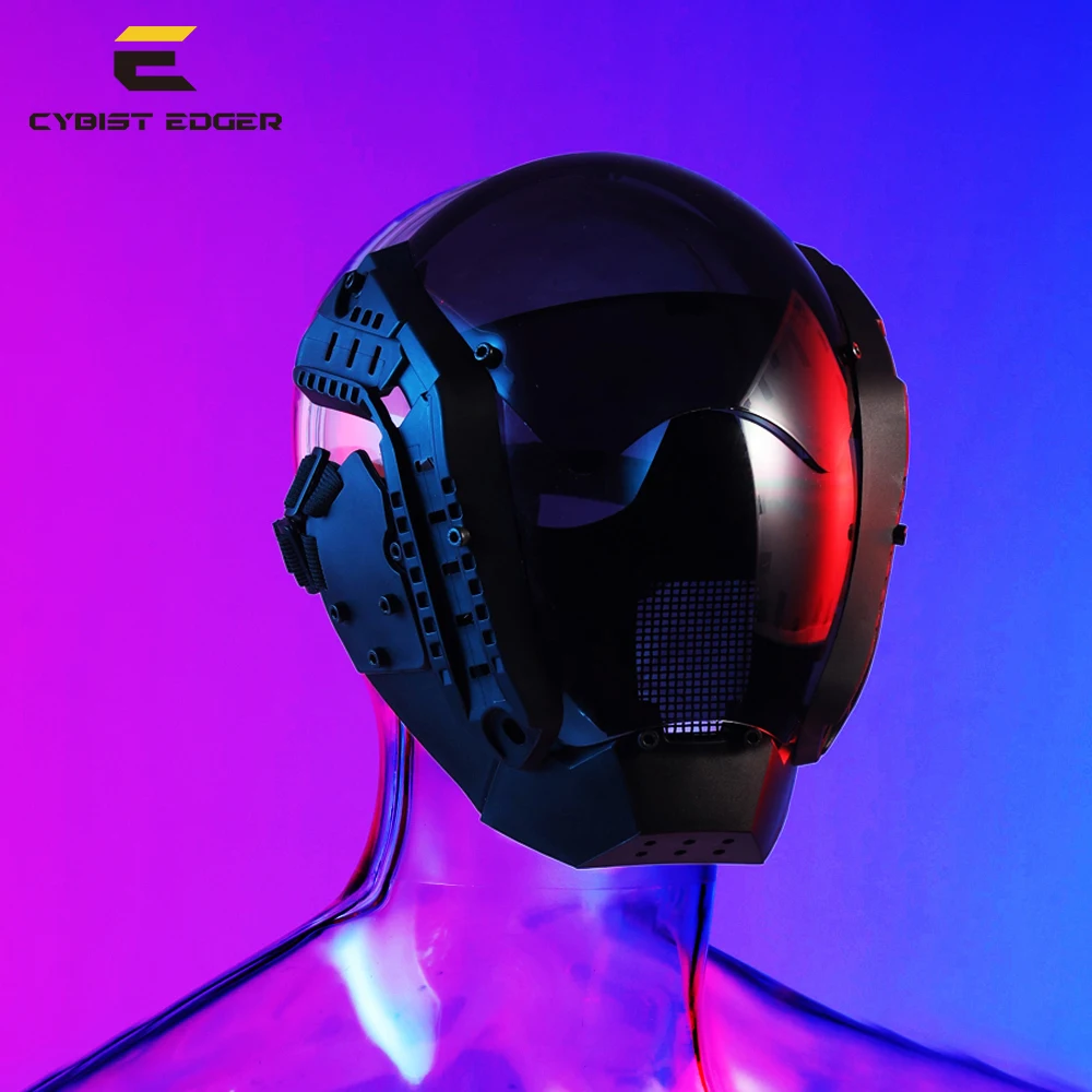 

Cyber Mask Cool Cosplay Toys Futuristic Cool SCI-FI Helmet Mechanical Style Science Fiction Halloween Gift One Size Fits All