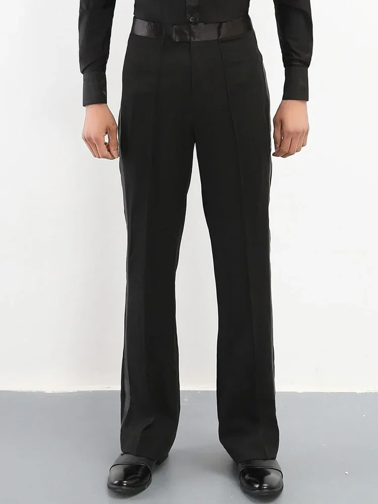 Men's Performance Trousers Tango Pants Men Boys Dancewear Chacha Samba Rumba Latin Dance Pants Ballroom Dance Dance pants
