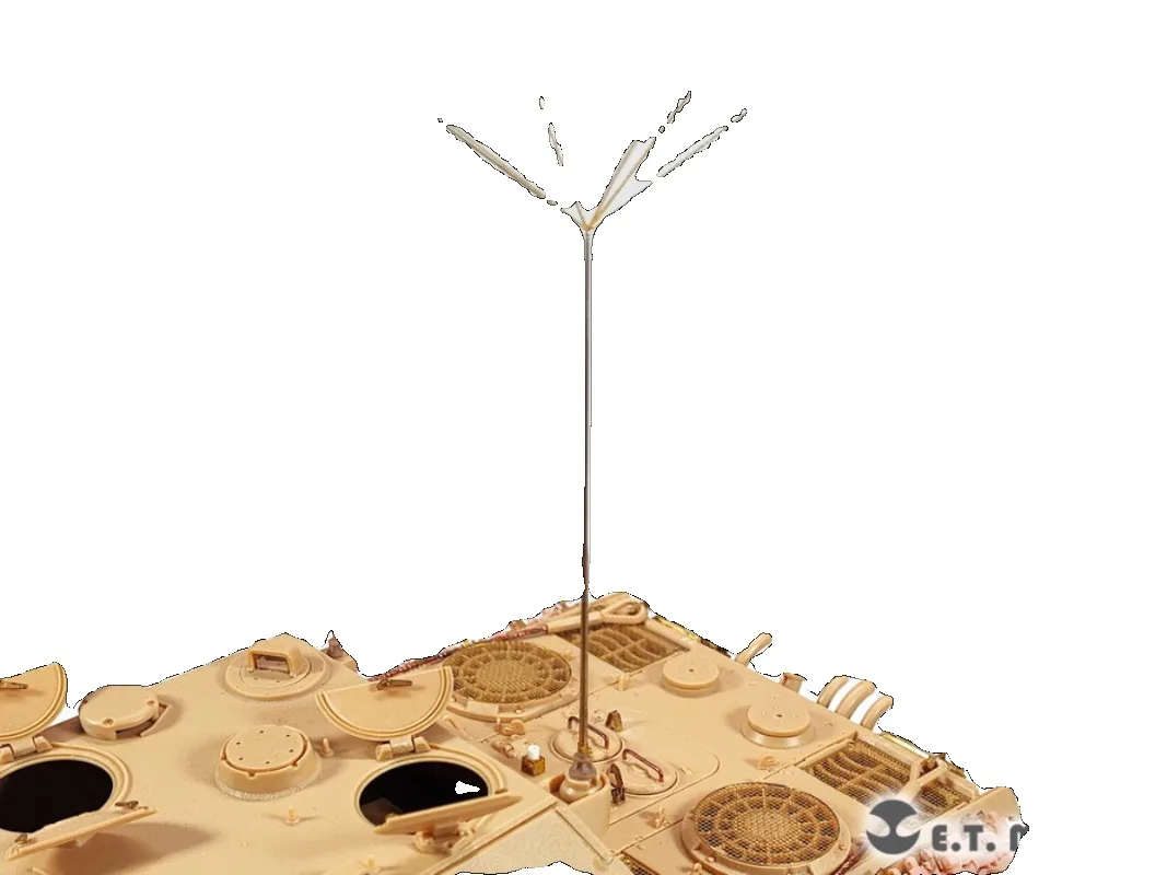 E.T. P35-271 모델 1/35 2차 세계대전 독일군 2M 차량용 휩 안테나 세트(Fu 5 Radi용)