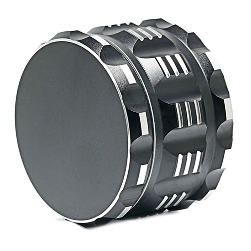 

3x измельчитель трав с пыльцеуловителем, большой 2,5 дюймовый измельчитель специй для трав, специй, Премиум алюминиевая измельчитель-черный