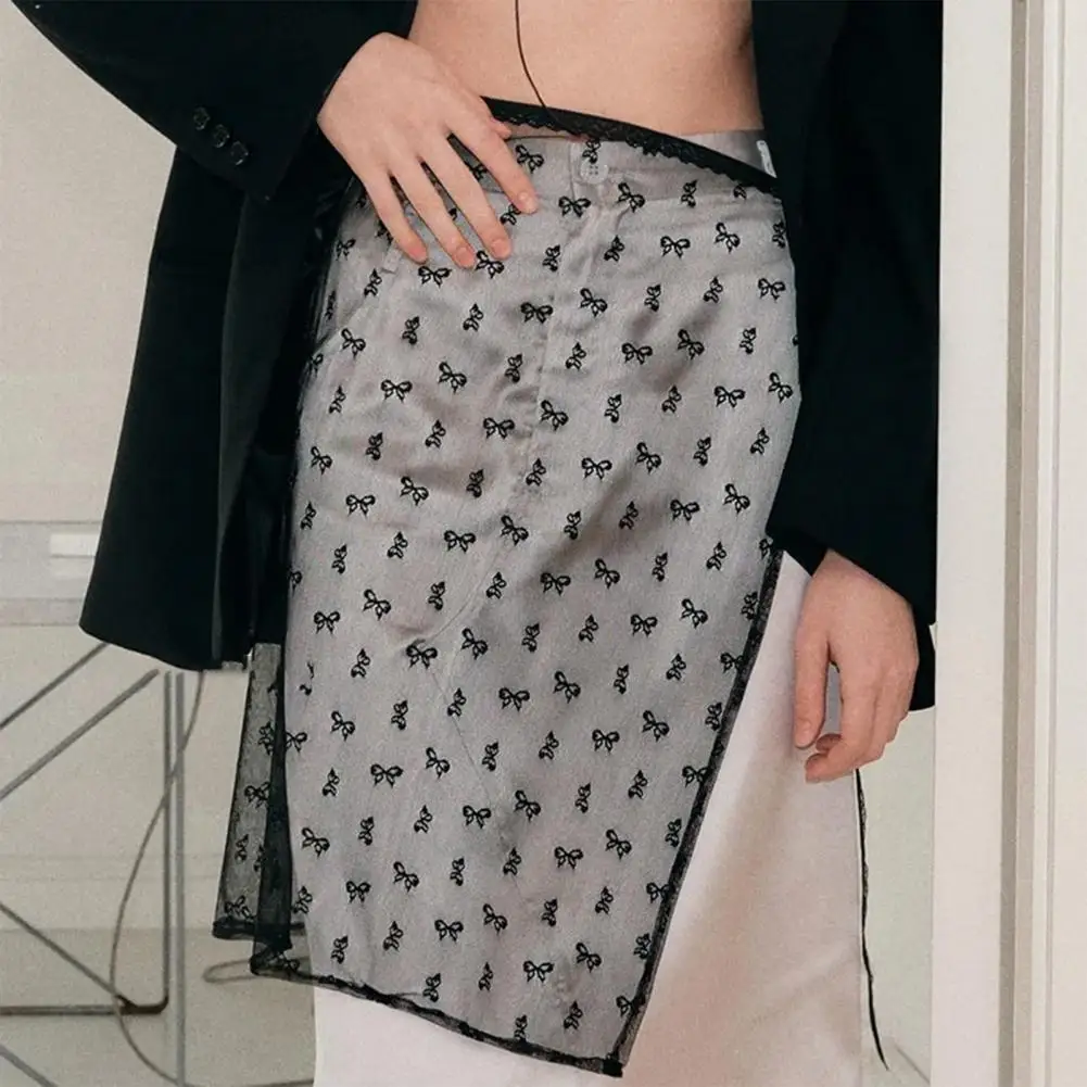 

Женская кружевная многослойная газовая юбка с завязкой и вышивкой, многослойная юбка для девушек, джинсовая юбка с запахом, Женская юбка 2024