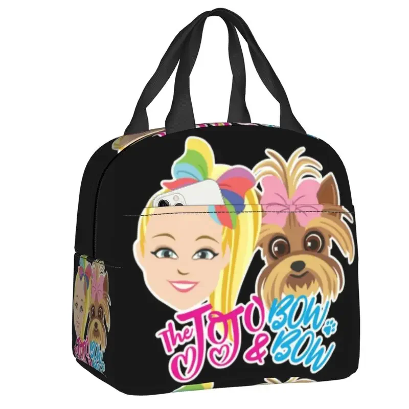

Custom JoJo Singer Siwa Bowbow Little Girl Bag Women Cooler Warm Insulated Lunch Boxes for Children School
