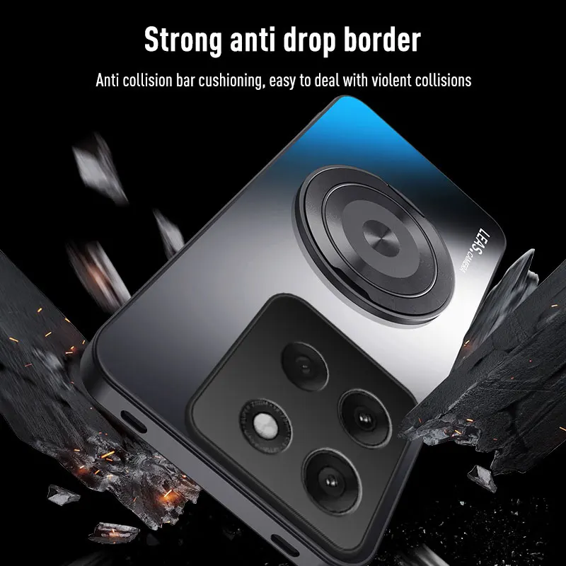 Magnetic Ring Stand Protective Phone Case with Enhanced Grip