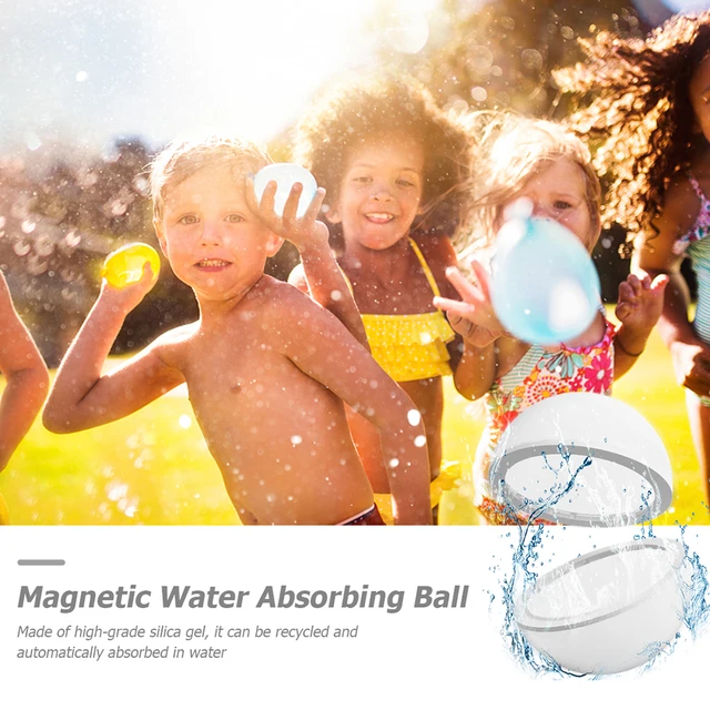 50mm Magnetic Water Bomb Splash Balls Soft Self-Sealing Pool Water Balloons Outdoor Pool Beach Play Party Water Fight Games 1