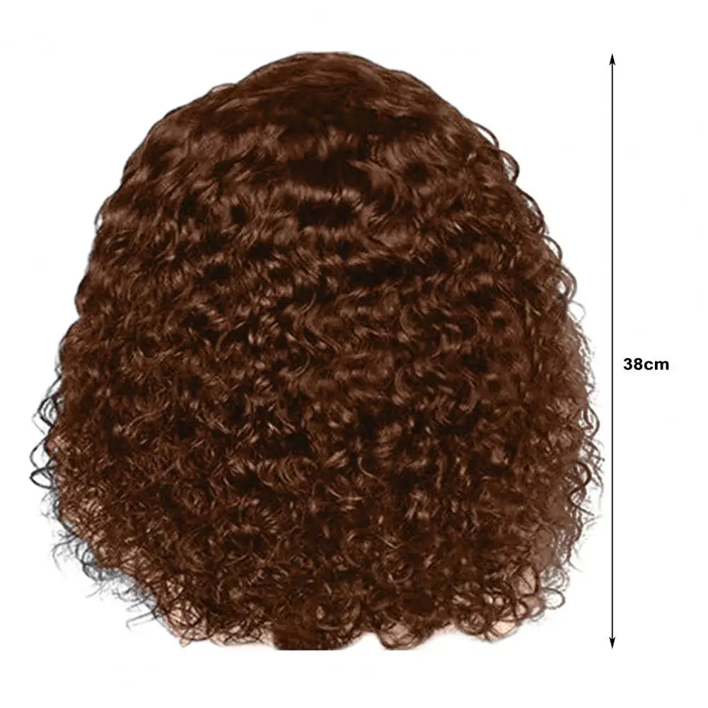 

Natural-looking Wig High-quality Wig Natural Look Water Wave Bob Hair Wigs for Women Glueless Small Curly Exploded Haircut