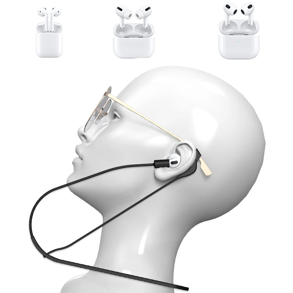 

Suitable for Aripods 1/2/3/pro Bluetooth-compatible Headset Anti-lost Rope Glasses Silicone Hanging Neck Extension