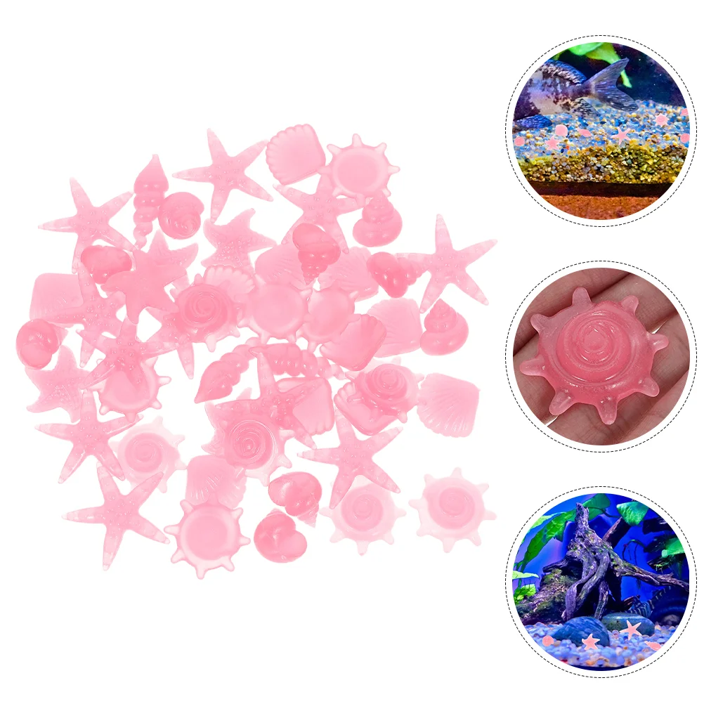 

100 Pcs Fish Tank Fluorescent Stone Aquarium Gravels Noctilucent Rocks Cobblestone