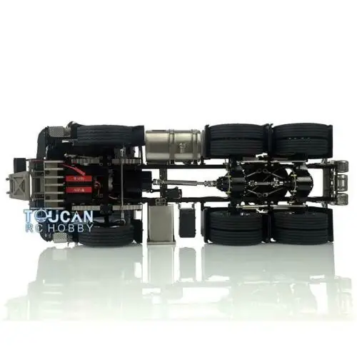 6X4 LESU 1/14 RC Tractor Truck Metal Chassis KIT Cabin Radio Control Vehicle Winch Warning Lights Tamiyaya Model Toys THZH1035 6