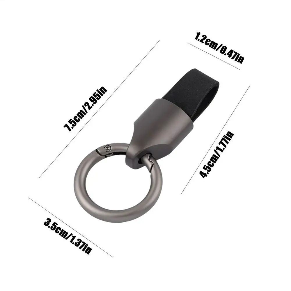Elegant Leather Keychain and Key Holder