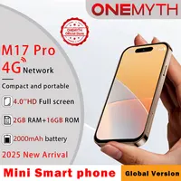 New ONEMYTH M17 Pro Mini Smartphone 4G Dual SIM 4.0-inch HD 2000mAh WIFI 2GB+16GB Android 12 Play Store Small Phone
