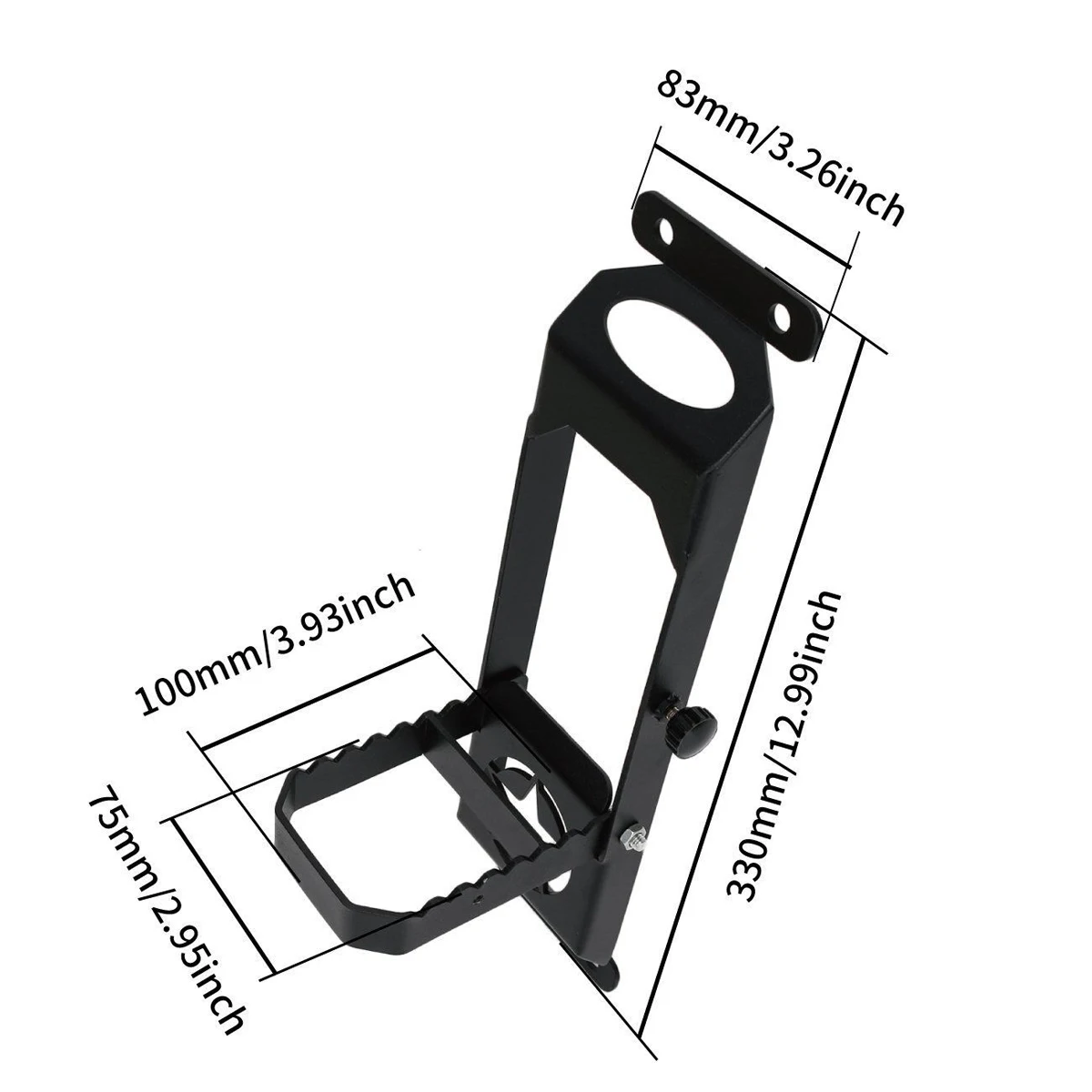 Car Exterior Door Hinge Folding Foot Pedal Peg Rest Pedal Plate Foot Pegs Jeep Wrangler JK JL 2007- Matte Black door hinge repair plate