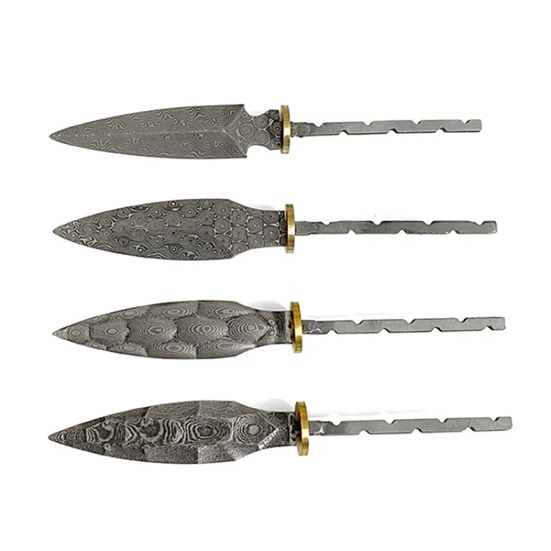Damascus Steel Tea Knife Blank 1PCS Household DIY Tea Needles Accessories