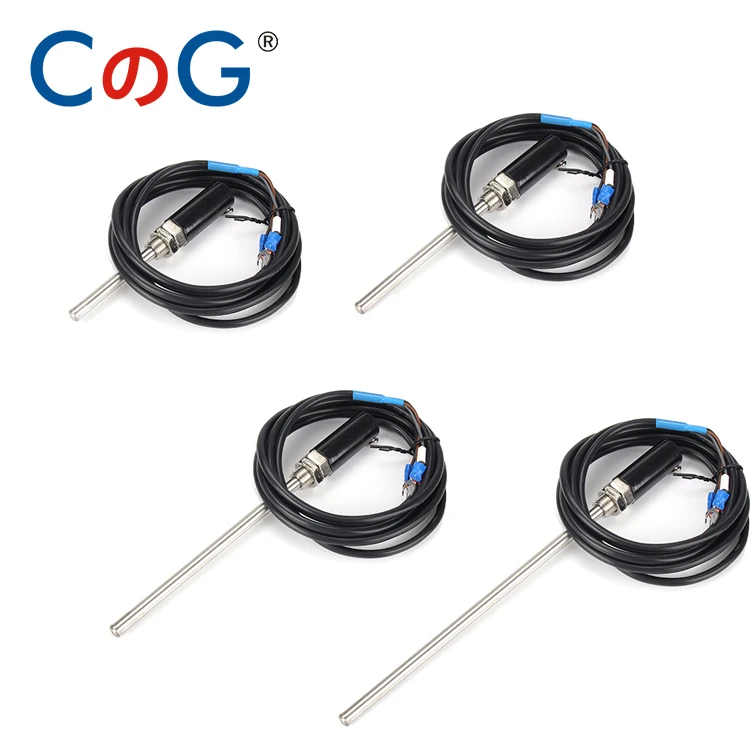 

WZPT-03 PT100 1m 2m 3m 5m M12 Type Wire Cable 50mm 100mm 150mm 200 Probe Thermocouple Temperature Sensor for Temp Controller