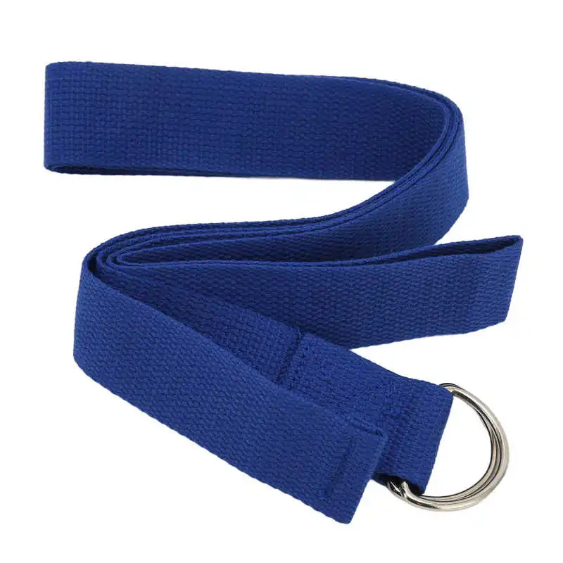 

70.87in Yoga Tension Strap With D-Shaped Buckle Flexibility Stretching Exercise Resistance Bands For Yoga Fitness Pilates Blue