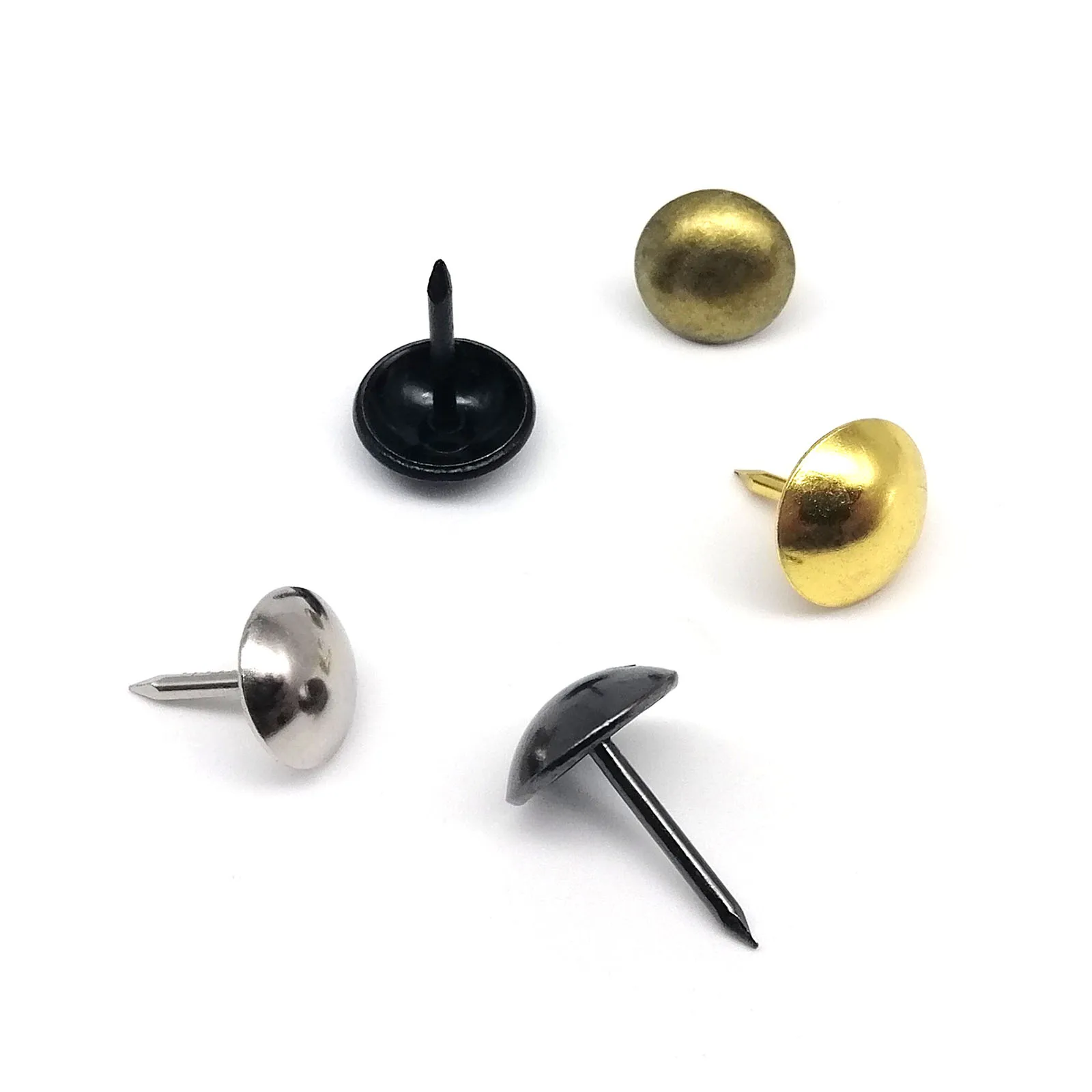 25pcs Upholstery Nail Jewelry Chest Wine Case Wooden Box Sofa Shoes Wall Decorative Tack Stud Pushpin Doornail Thumbtack 10/11mm upholstery nails