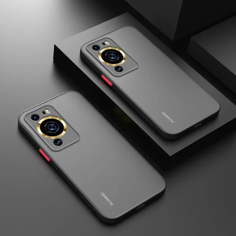 Matte Translucent Phone Case with Camera Lens Protection and Shockproof Design