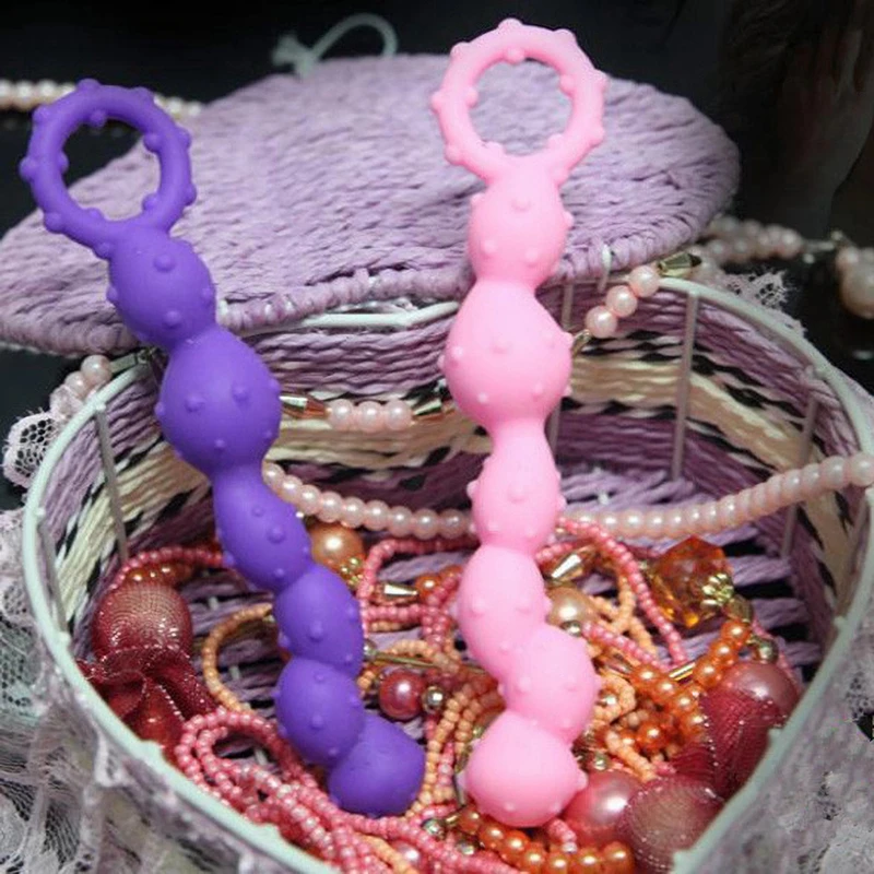 Punteggiato Silicone BASICS Perline Butt Plug Giocattoli sessuali Per adulti per donna Lesbiche Spike stimolano il gioco del culo Ano A_voghion.com