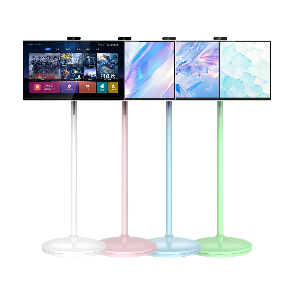 24 Inch Fhd 1080p Display Mobile Smart Tv Touch Screen Indoor Portable Tv With Battery