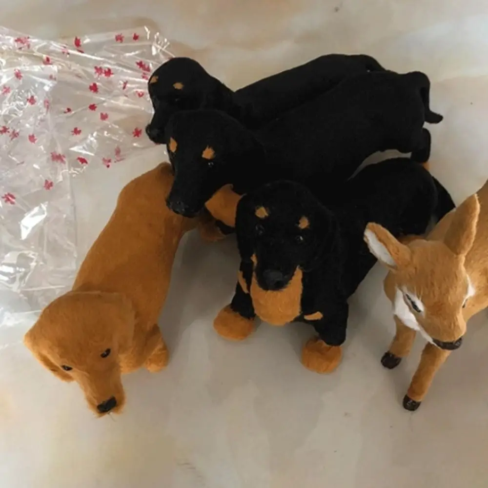 Soft Dog Plush Toy Cute Simulation Mimic Plush Mimics Natural Movement Realistic Stuffed Animals Plush for Emotional Support