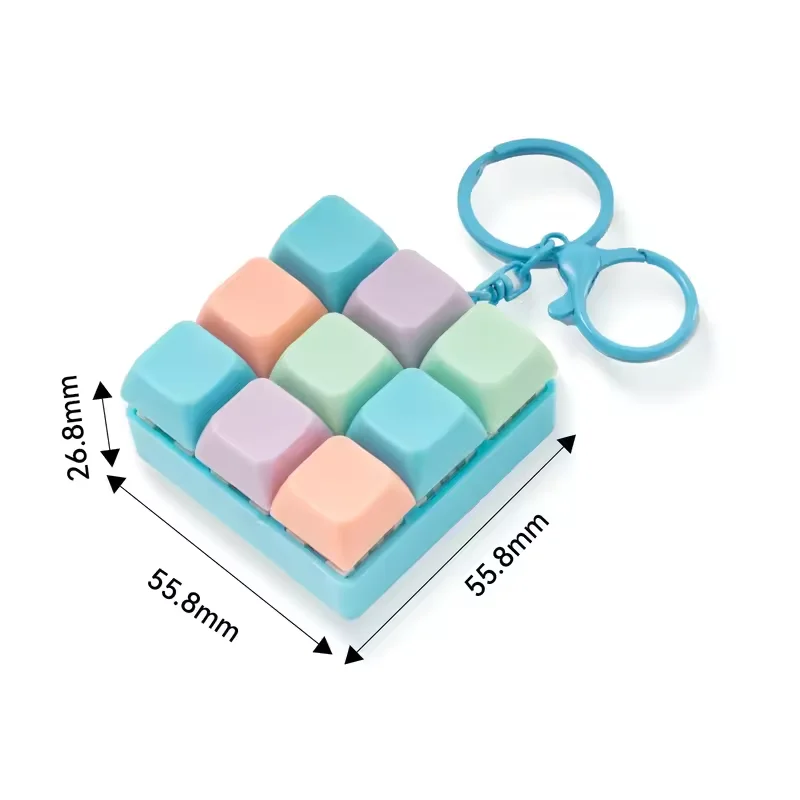 Ergonomic 9-Key Button Fidget Toy for Stress Relief and Entertainment