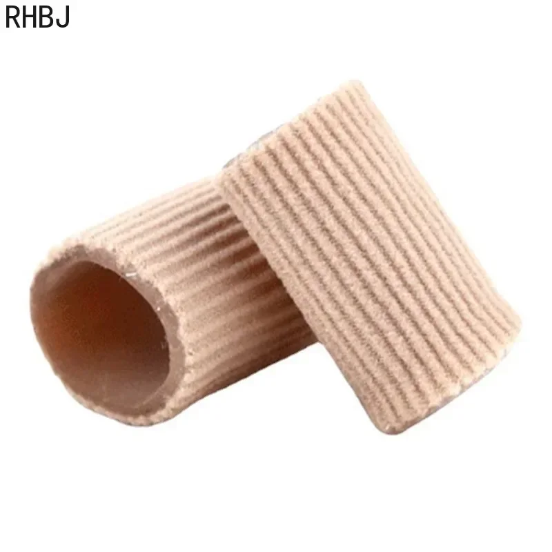 RHBJ 2piece=1pair Professional New Fabric Gel Tube Bandage Finger Toe Protector Foot Feet Pain Relief Foot Care