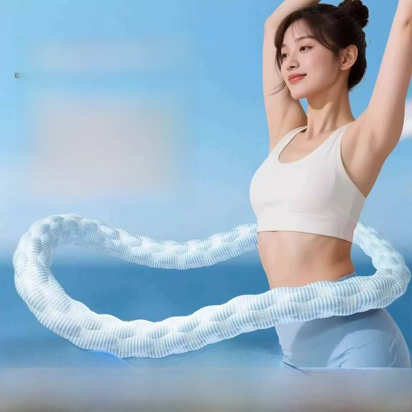 편안한 스프링 훌라후프 통기성 슬리밍 복부 운동용 소프트 스프링 홈짐 장비 풀..