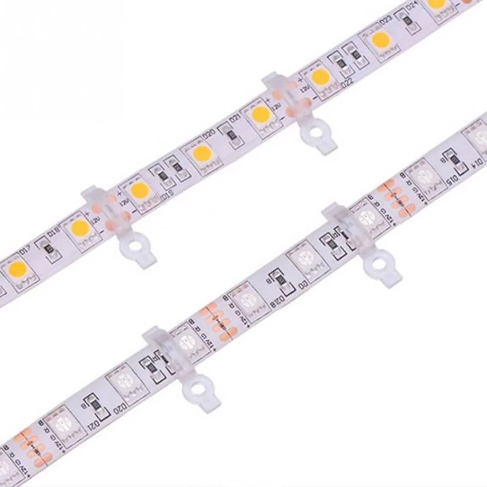 50x Licht Strip Fixer Clips Connector Voor Fix 5050 Rgb Enkele Kleur Led Strips