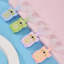 

Baby Silicone Toothbrush children's teeth oral care cleaning brush soft teethers Baby Toothbrush New Born Baby items 2-12Y