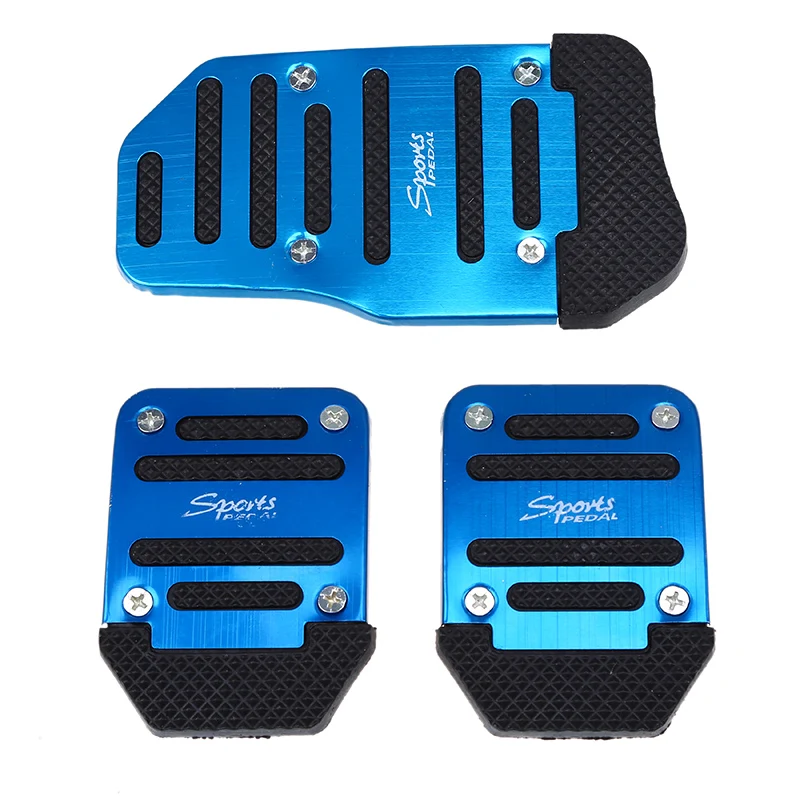 gas pedal car Universal Car Aluminum Pedals Cover Set Kit For Manual Gear Auto Brake Non-Slip Clutch  Stylish Design Treadle Car Accessories momo steering wheel