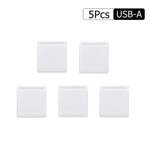 Universal Dust Plug Protective Cover for Charging Ports (1-10 Pack) - Waterproof and Dustproof Caps