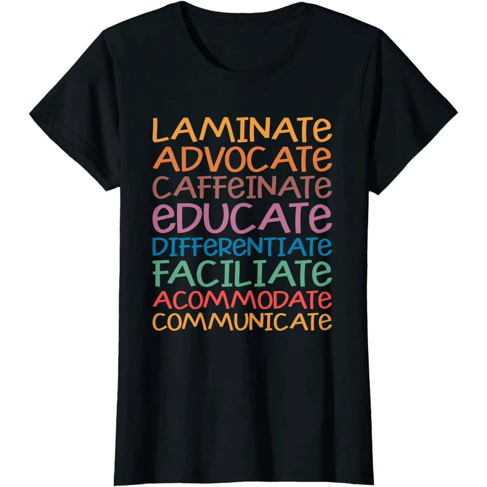 T-Shirt Per Insegnanti Di Educazione In Laminato Con Decaffeinato Da Donna