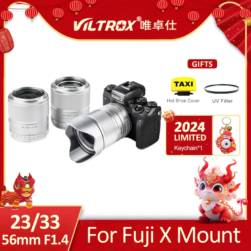 Viltrox 23Mm 33Mm 56Mm X Mount Lens F1.4 Aps-C Af Messa A Fuoco Automatica Obiettivo Principale Ad Ampia Apertura Per Fuji Fujifilm Xt3 Xt10 Xt20 Xe1 
