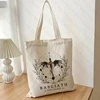 Basgiath War College Pattern Canvas Tote Bags Best Gift for Bookish Women Shopping Bag for Novel Lover Fourth Wing Shoulder Bag 2