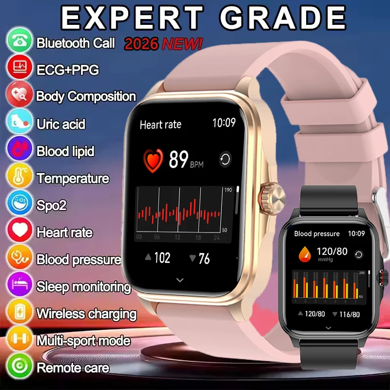 2026 Health Smart Watch Heart Rate Blood Oxygen Blood Pressure Monitoring Bluetooth Call IP67 GPS Track Tracking Smartwatches 1
