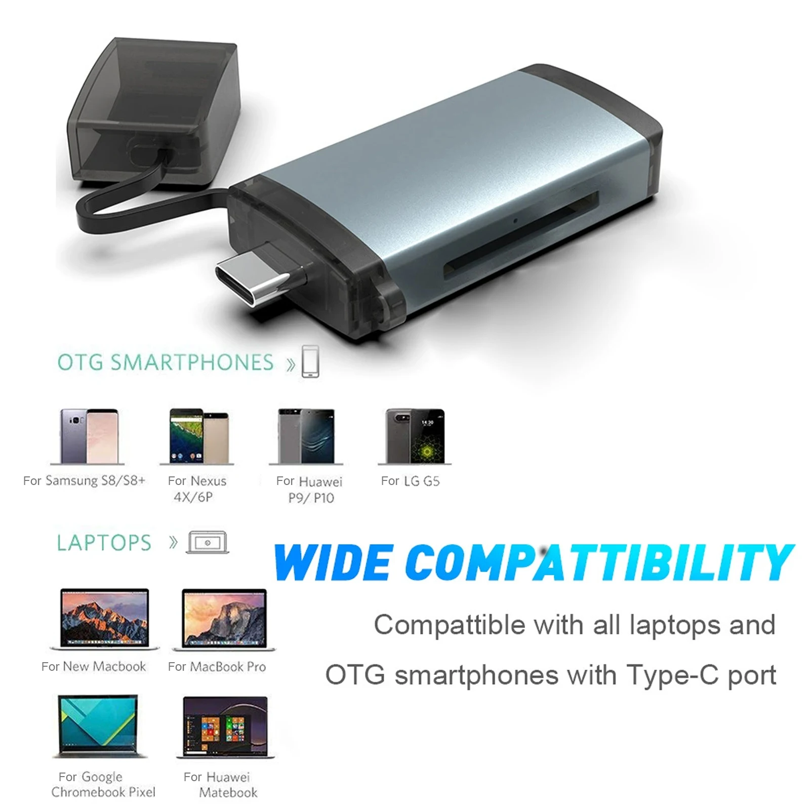 CFexpress Type B 카드 리더기 10Gbps 고속 전송 USB 3.2 Gen 2 CF 메모리 카드 리더기 카메라용 고속 전송 리더기