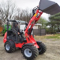 Diesel Loader W1160 Customized Mini Loader Euro 5 KUBOTA Engine Agriculture EPA 4WD Front End Loader 2.4 Tons LANDWARD Factory