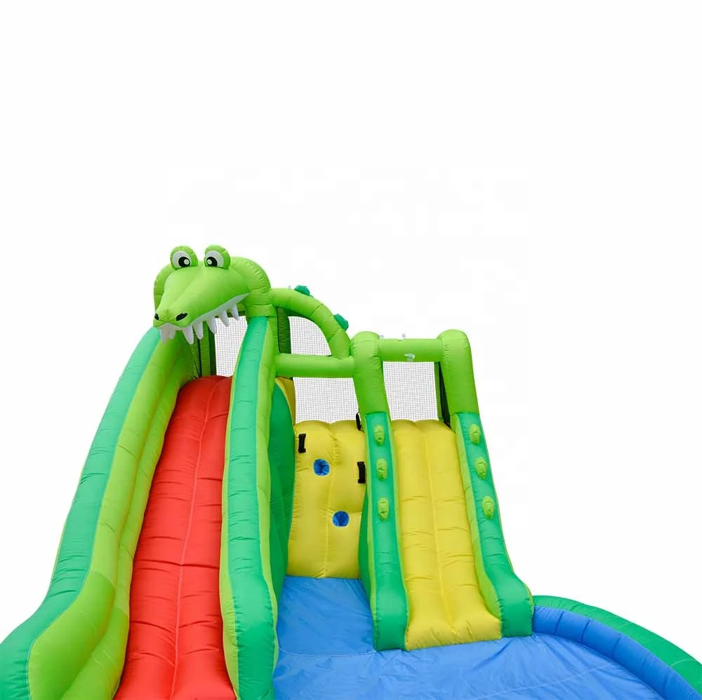 18ft Crocodile Bouncy Castle Inflatable Sidewinder Water Slide for - Main Image