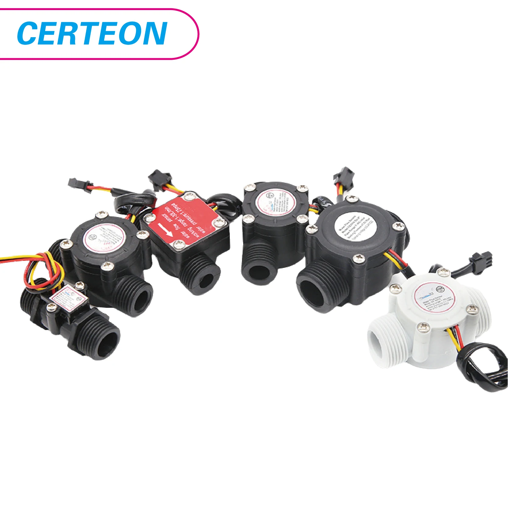 Water Flow Sensor Water Flow Sensor Hall Effect Flow Meter 1/2 3/4 1 2 Inch Nylon Liquid Meter for Irrigation Water Heater