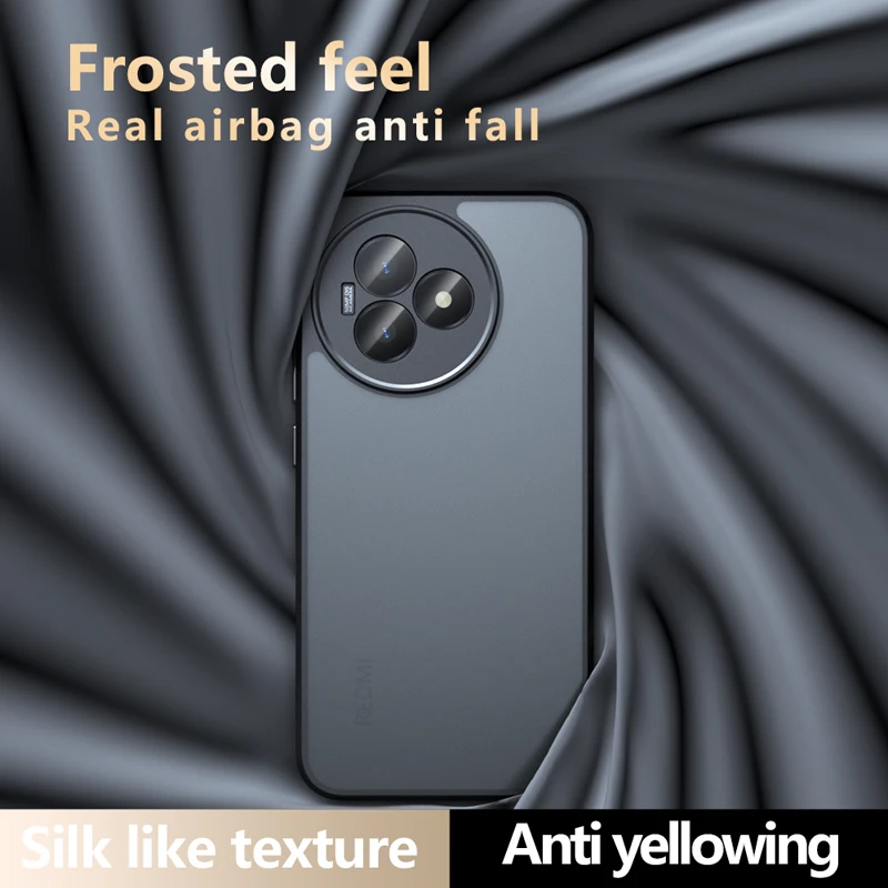 Shockproof Frosted Skin Feel Matte Case - Anti-fingerprint Transparent Cover