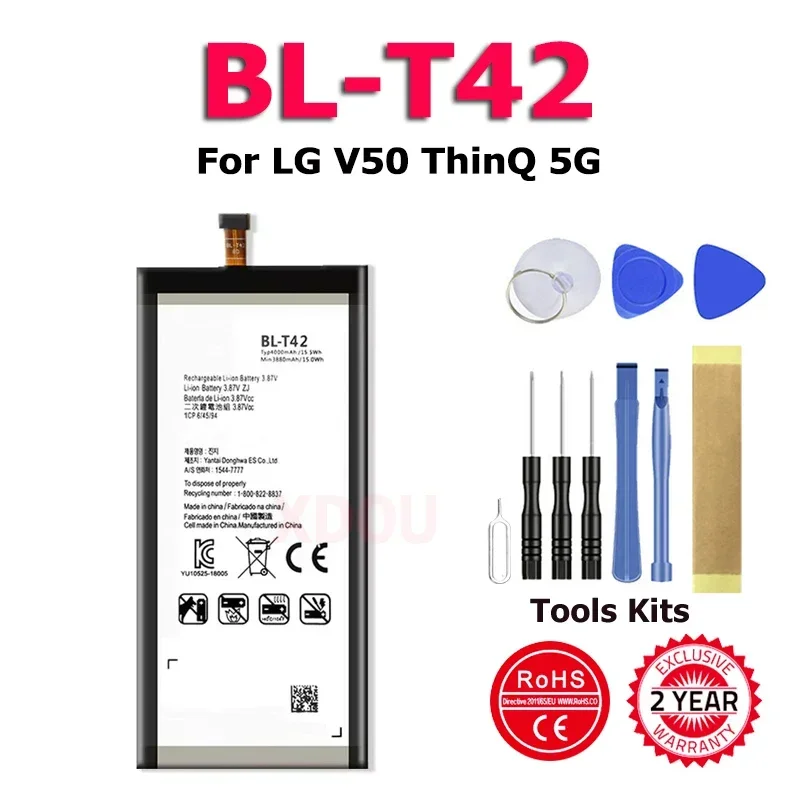 

Battery For LG V50 ThinQ 5G V50ThinQ BL T42 BL-T42 LM-V500 V500N V500EM V500xm Mobile Phone New In Stock Bateria