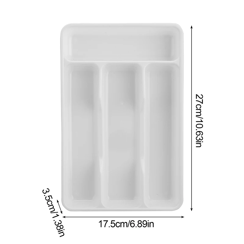 Kitchen Storage Box Cutlery Organizer Box Tableware Drawer Organizer Separation Storage Box Eco-Friendly PP Spoon Knife Cutlery Tray Holder