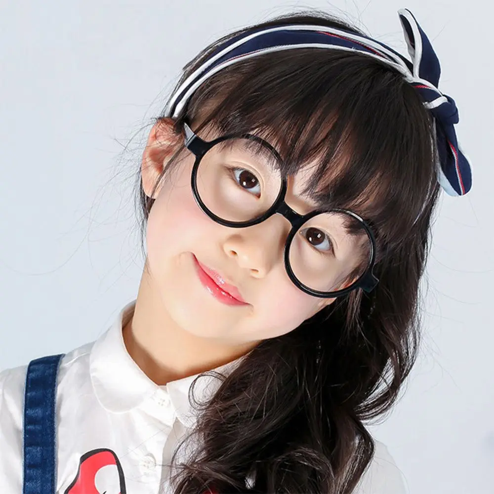 Portable Plastic Round Glasses Frame for Kids