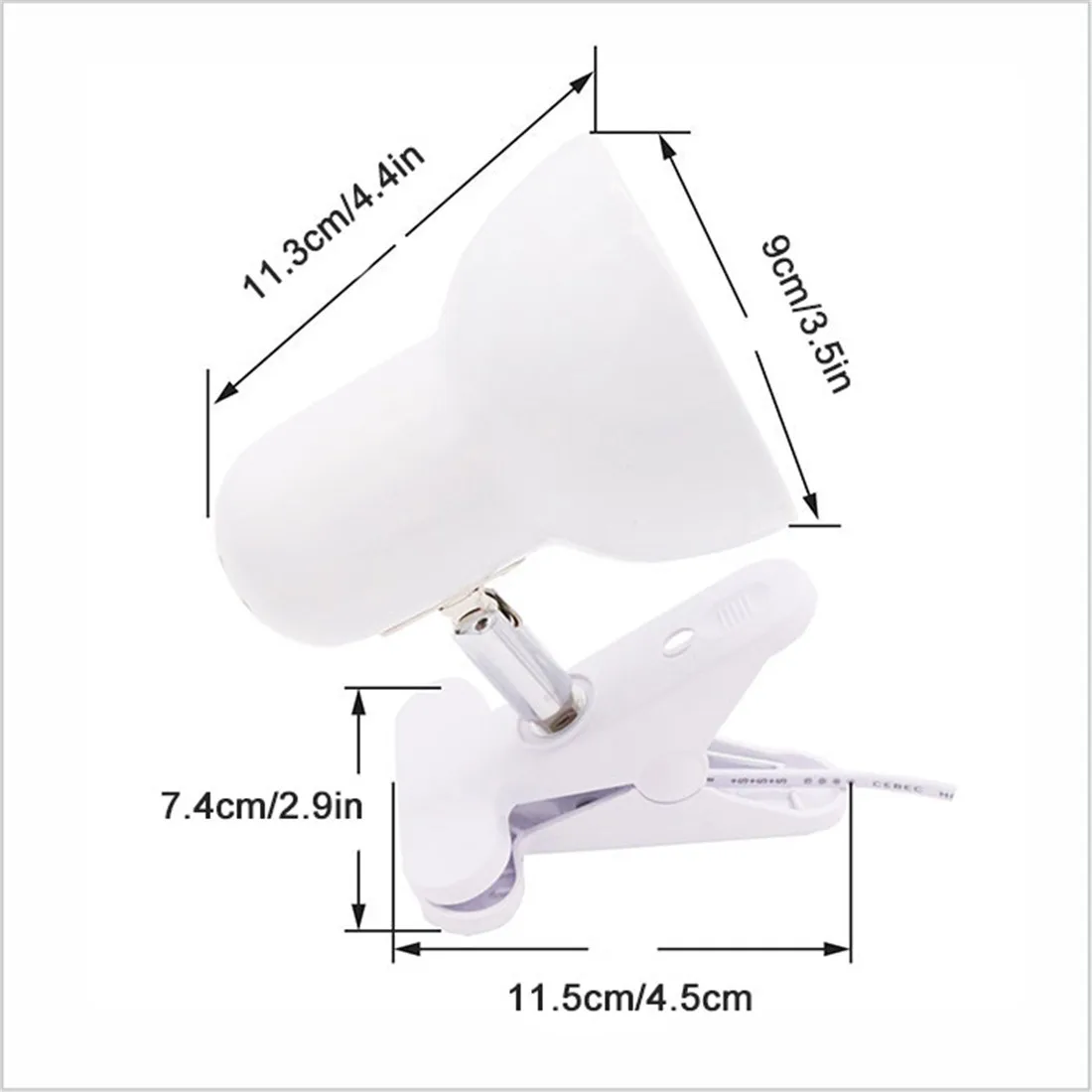 Black White E27 Desk Lamp for Dorm Room Clip DIY Table Lamp Holder Replaceable Light Source led Table Lamp Clip lamp for Reading 2