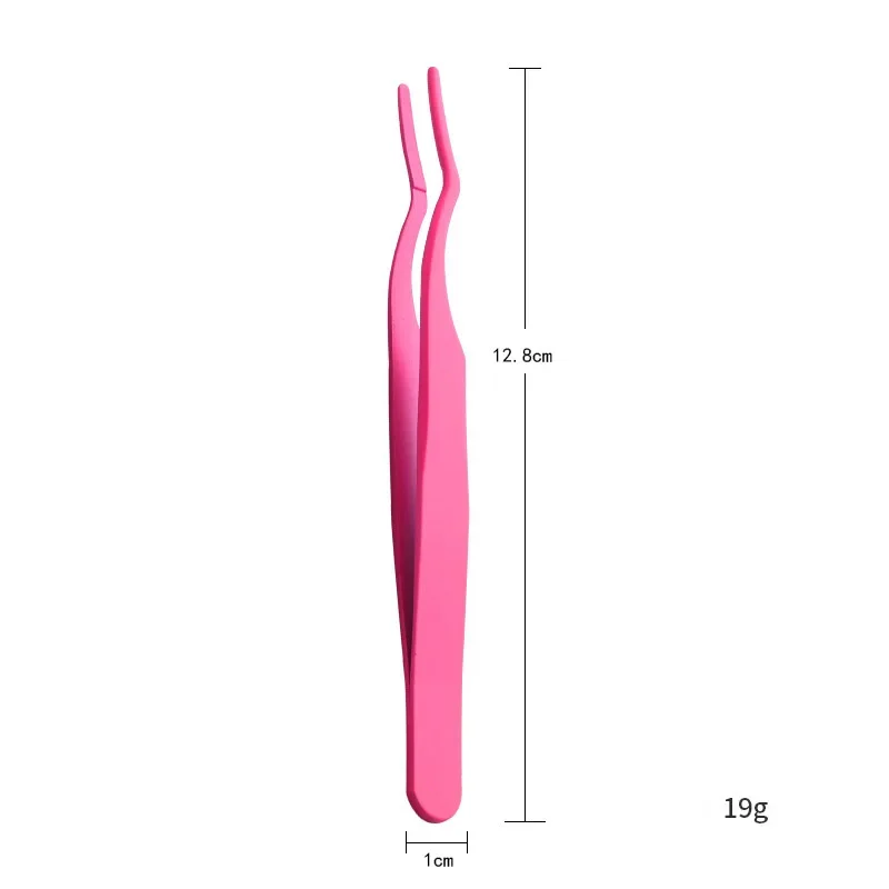 Professional False Eyelash Tweezers For Lashes Extension High Precision Anti-static Applicator Remover Nipper Clip Makeup Tools 2