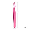 Professional False Eyelash Tweezers For Lashes Extension High Precision Anti-static Applicator Remover Nipper Clip Makeup Tools 2