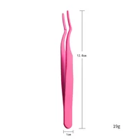 Professional False Eyelash Tweezers For Lashes Extension High Precision Anti-static Applicator Remover Nipper Clip Makeup Tools 2